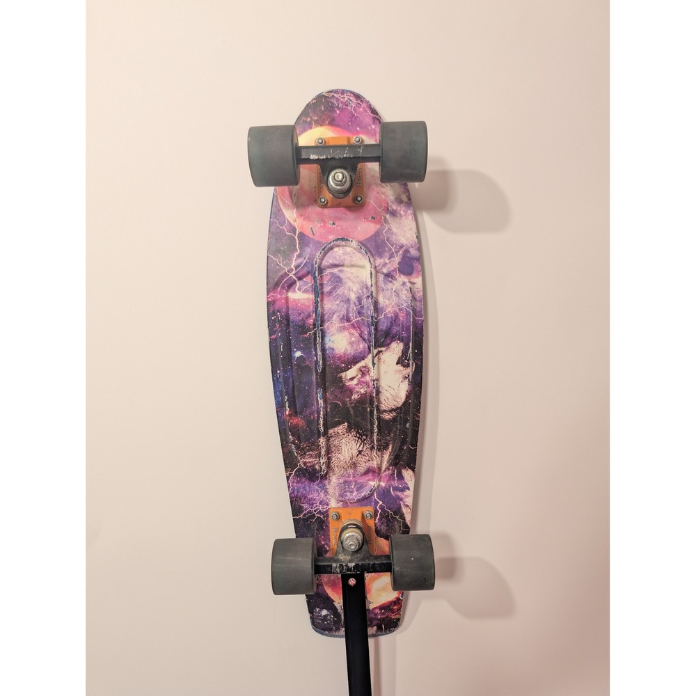 Penny Skateboard Unisex 22in Blue Purple Good Cosmic Wolf Galaxy Cruiser Board